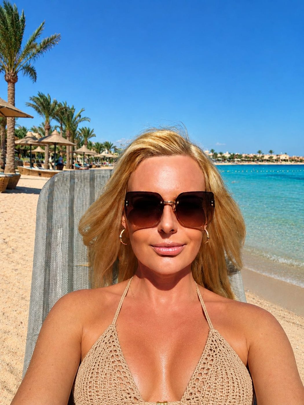 Beach moment at the Red Sea in Hurghada